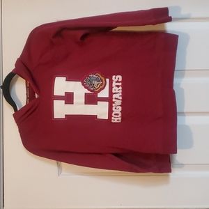 Kids Hooded Harry Potter sweatshirt.  Maroon. Size kids XL.